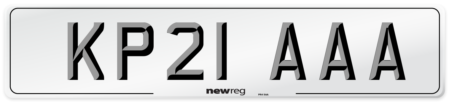 KP21 AAA Number Plate from New Reg